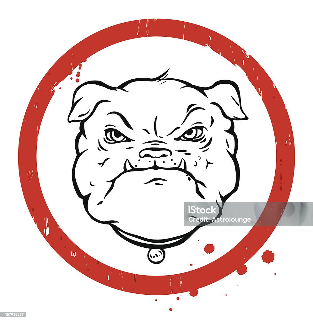 Dog sign Dog sign with Red circle... Stencil stock vector