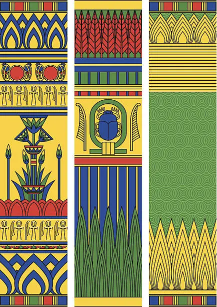 Vector illustration of Egypt Vertical Banners