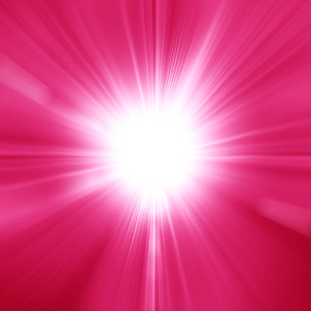 Abstract pink color design with a burst