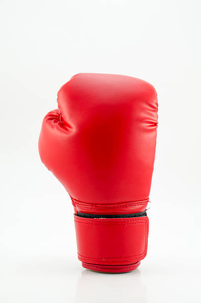 istock Studio shot of a red boxing glove 457943975