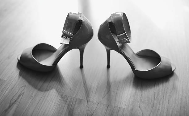 istock Bridal wedding day shoes 457947963