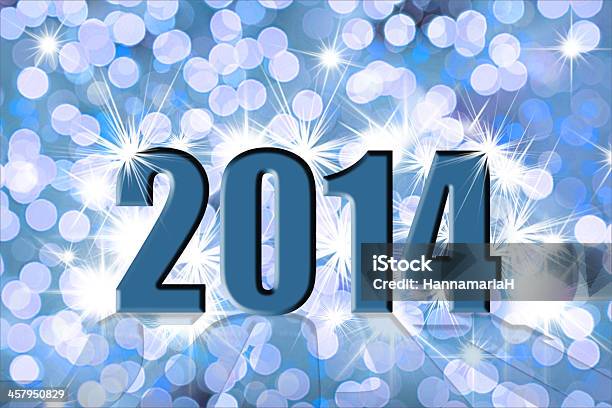 Happy New Year Stock Photo - Download Image Now - 2014, Blue, Bright