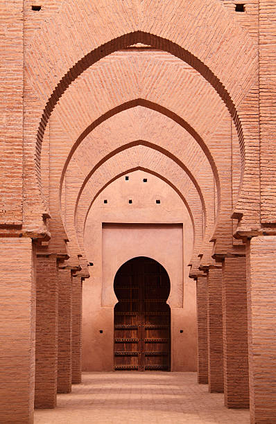 12th Century Tin Mel Mosque, High Atlas Mountains, Marrakech, Morocco stock photo