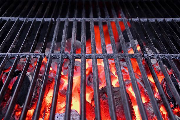 istock Hot Grill and Glowing charcoal 457973395