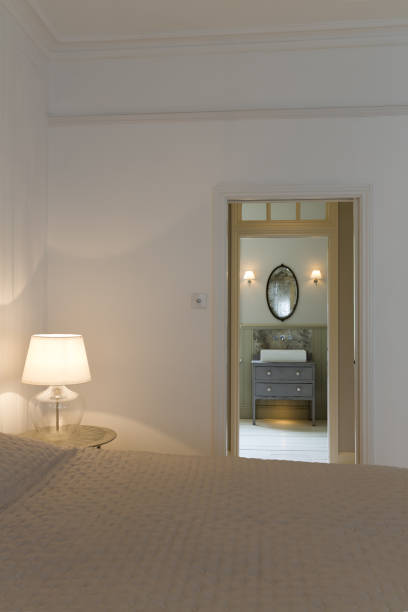 istock Doorway in modern bedroom 457977019