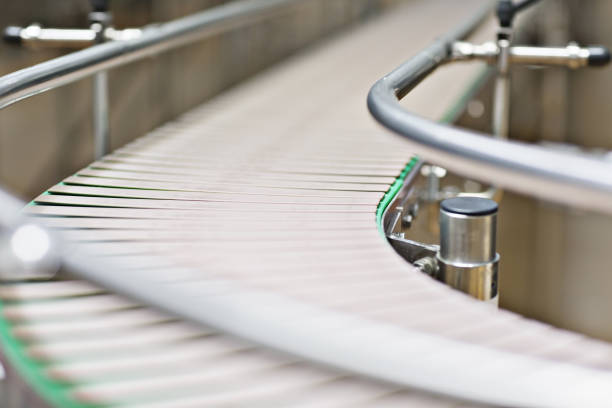 istock Conveyor belt in factory 457978761