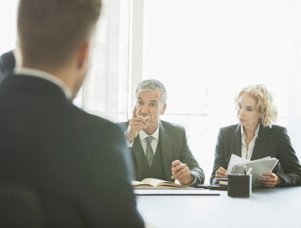 istock Business people talking in meeting 457979037