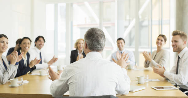 istock Business people clapping in meeting 457979201