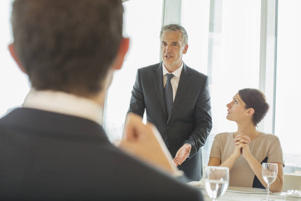 istock Business people talking in meeting 457979475