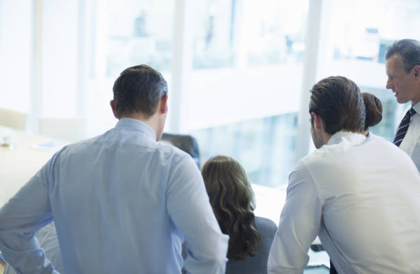 istock Business people working in conference room 457983417