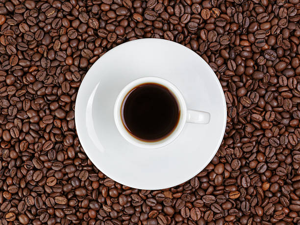istock cup of coffee in beans 458005655