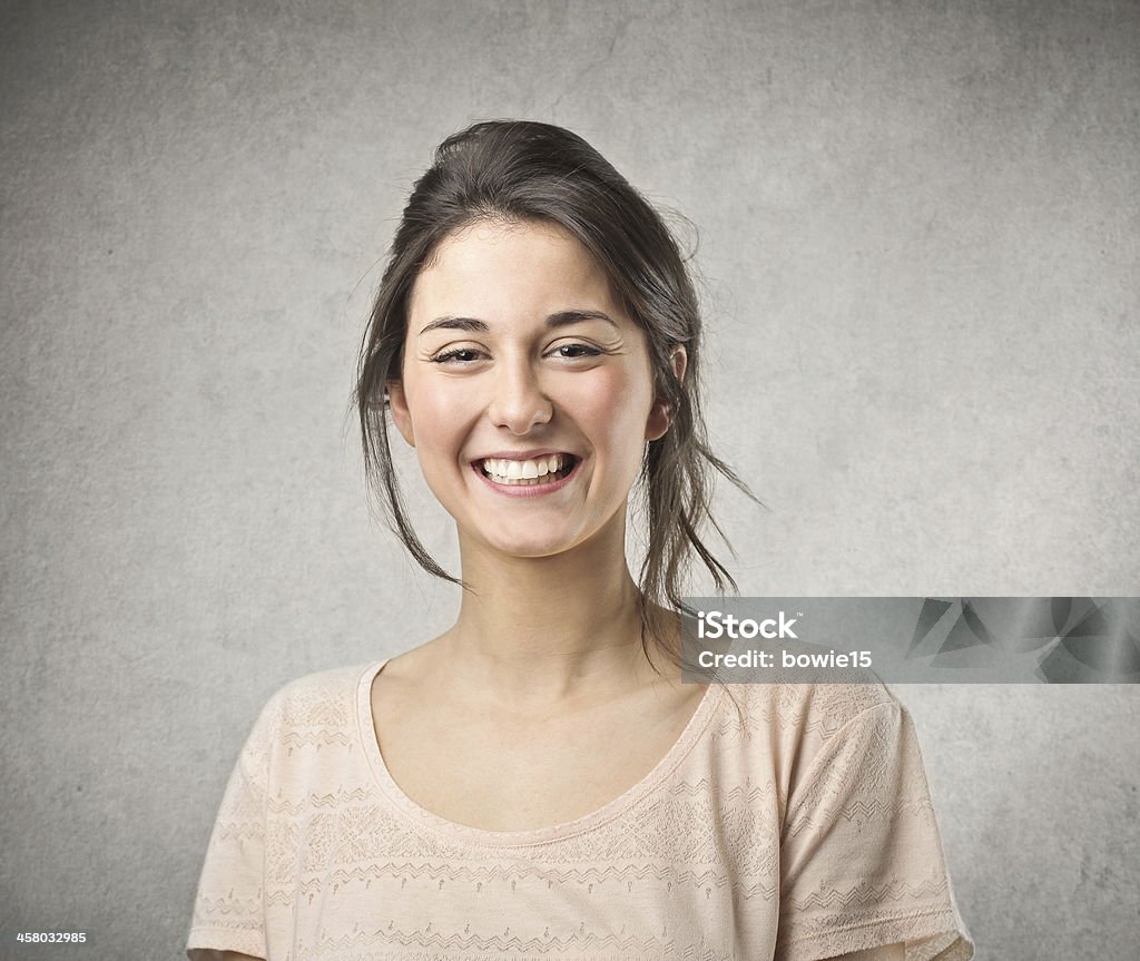 Smiley Girl a girl who's very smiley Adult Stock Photo