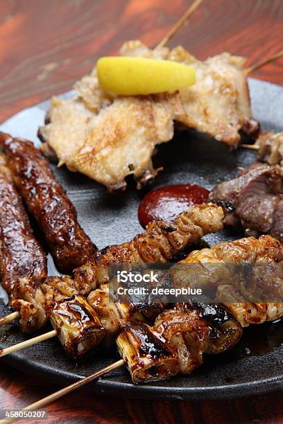 Yakitori Stock Photo - Download Image Now - Barbecue - Meal, Chicken Meat, Japanese Food