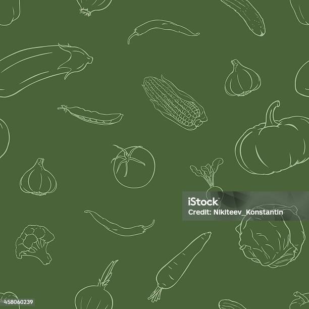 Vektor Nahtlose Muster Mit Gemüse Stock Vektor Art und mehr Bilder von Abnehmen - Abnehmen, Abstrakt, Aktienschein