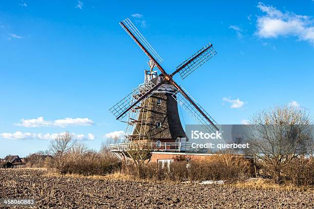 Windmühle Im Winter Stockfoto und mehr Bilder von Architektur - Architektur, Deutsche Kultur, Deutsche Nordseeregion