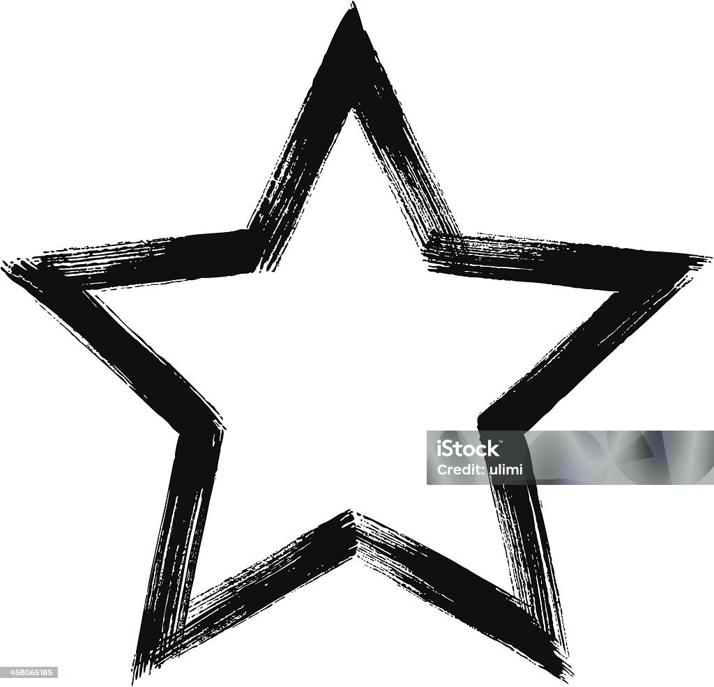 Star Star, brush stroke Star - Space stock vector