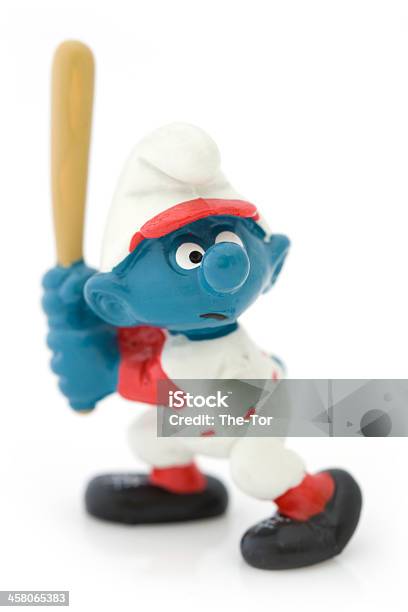 Smurf Playing Baseball Stock Photo - Download Image Now - Baseball - Sport, Baseball Bat, Baseball Cap