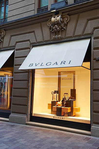 bulgari loja em lugano - bulgari imagens e fotografias de stock