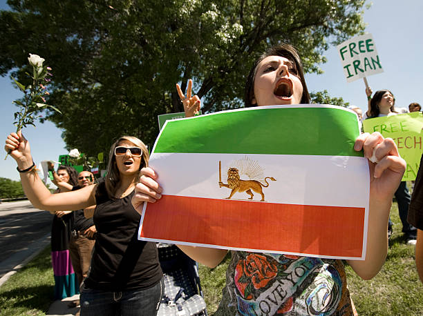 Iranian Protest stock photo