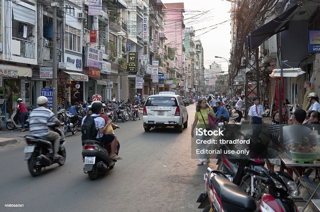 Pham Ngu Backbacker área em CCVS Laos, Vietname - Royalty-free Ao Ar Livre Foto de stock