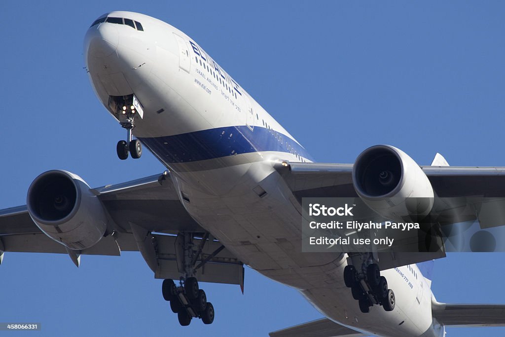 Boing 777-200 da EL AL Airlines - Foto de stock de Avião royalty-free