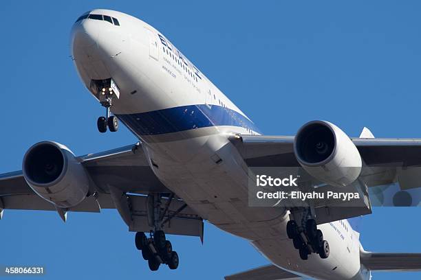 Foto de Boing 777200 Da El Al Airlines e mais fotos de stock de Avião - Avião, Avião comercial, Azul