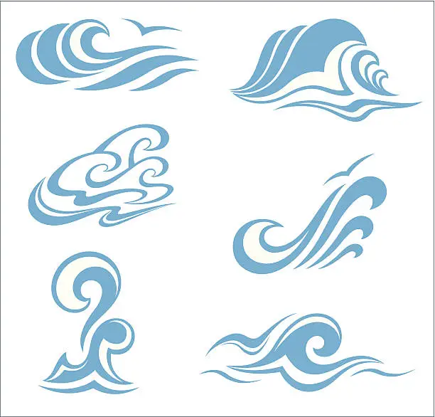 Vector illustration of symbol wave