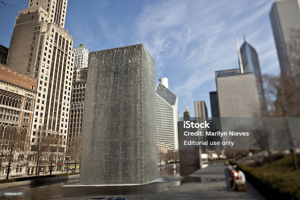 Crown Fountain au Millennium Park - Photo de Chicago - Illinois libre de droits