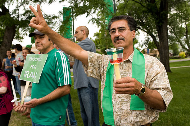 Iranian Protest stock photo