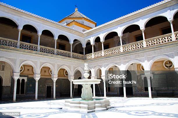 Patio Principal Of La Casa De Pilatos Seville In Spain Stock Photo - Download Image Now