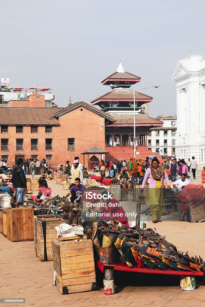 Souvenir-Markt in Katmandu - Lizenzfrei Bagmati Stock-Foto