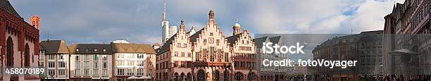 Germany Frankfurt Am Main Römerberg Market Square Kaisersaal Landmarks Panorama Stock Photo - Download Image Now