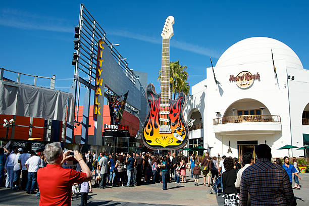 Universal Studios Hollywood Hard Rock Cafe stock photo