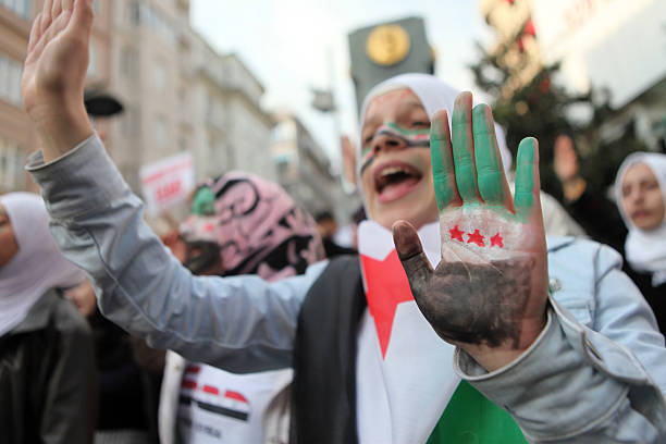 Syria Protest stock photo
