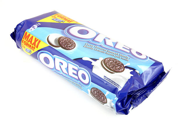 Oreo cookies "Bytom, Poland - May 20, 2011: Oreo cookies, famous brand owned by Kraft Foods, the largest food corporation based in the US." Pack of Oreos stock pictures, royalty-free photos & images