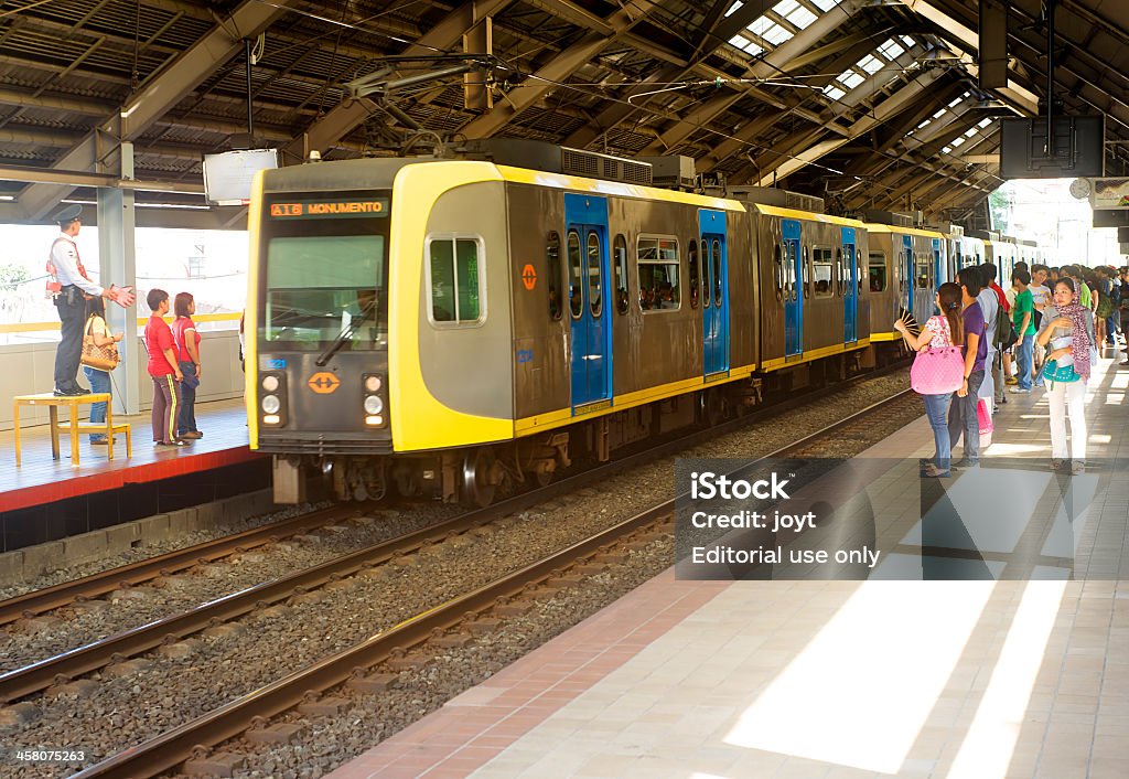 Le Manila Light Rail Transit (réseau de tramway) - Photo de Philippines libre de droits