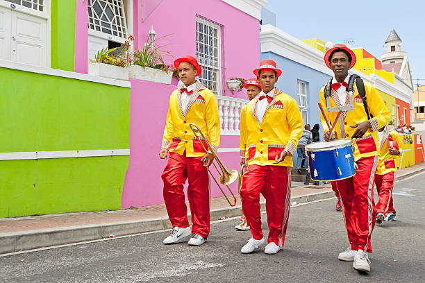 cape town minstrels carnival - costume stage costume sunlight carnival fotografías e imágenes de stock