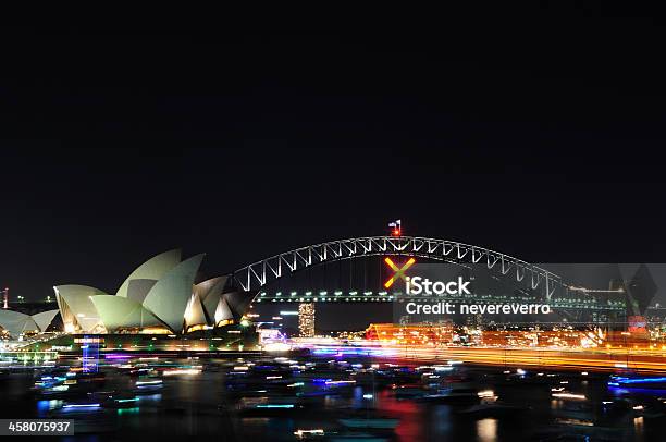 Sydney Opera House I Harbour Bridge - zdjęcia stockowe i więcej obrazów Architektura - Architektura, Australia, Bez ludzi