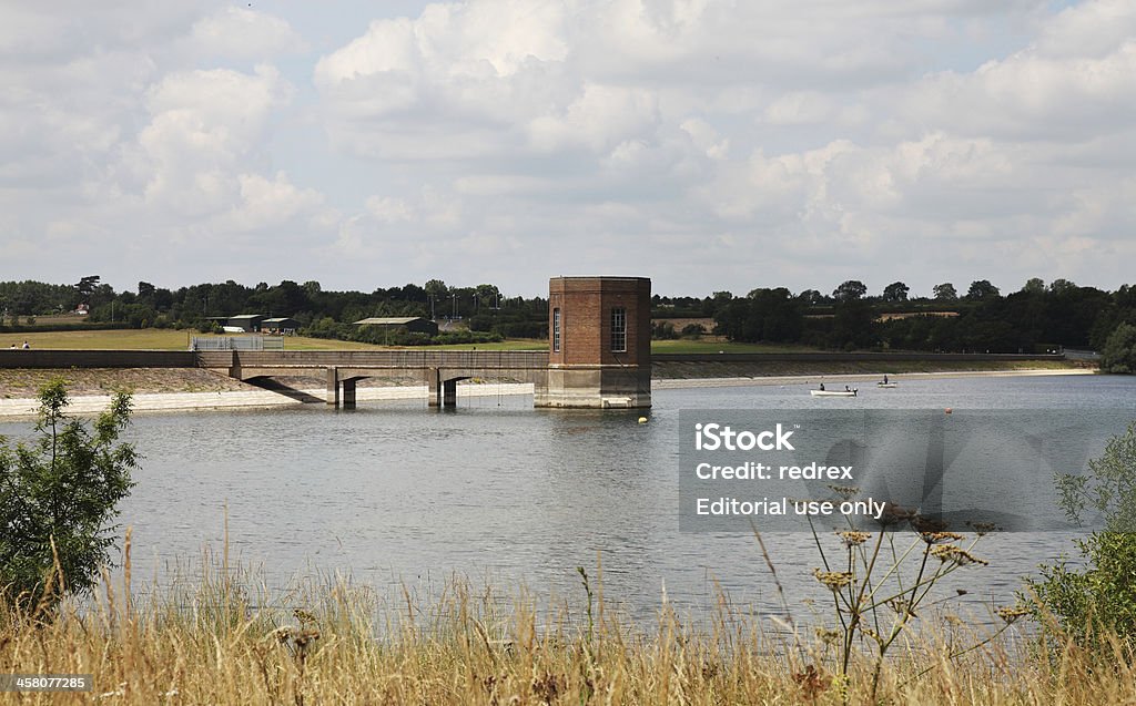Pitsford Zbiornik Dam i Tower - Zbiór zdj�ęć royalty-free (Bez ludzi)
