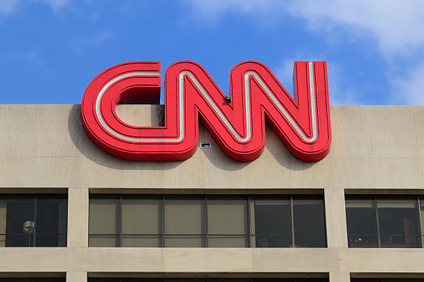 cnn-hauptsitz in atlanta, georgia, usa - cnn stock-fotos und bilder