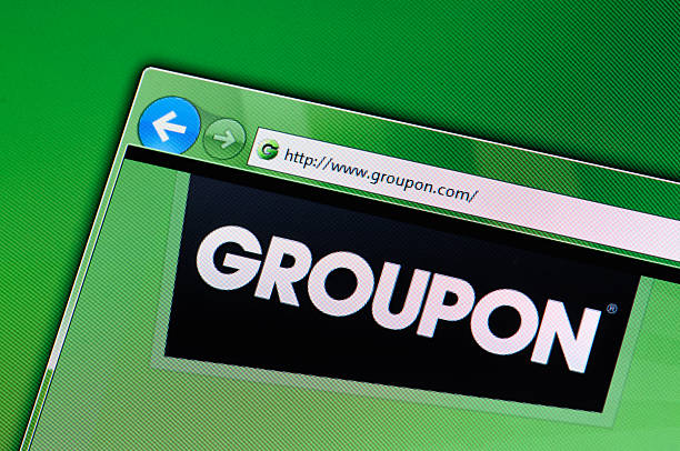 groupon sitio web - www internet http blue fotografías e imágenes de stock