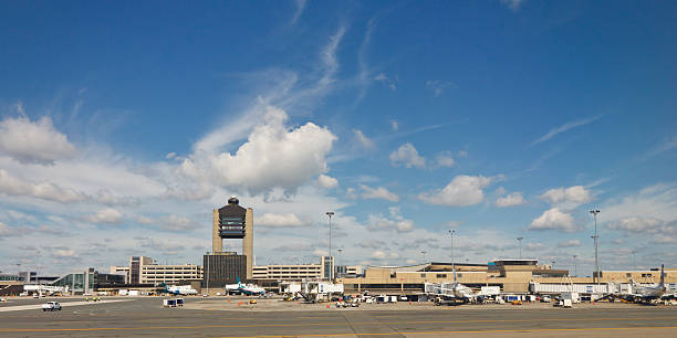 Aeroporto Internacional de Logan, em Boston - foto de acervo