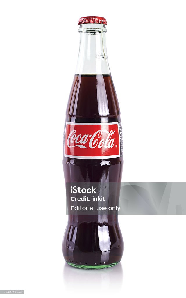 Coca-Cola Bottle Isolated "Saint Louis, Missouri, USA - February 16, 2011: A classic reissued Coca-Cola bottle isolated on white." Bottle Stock Photo