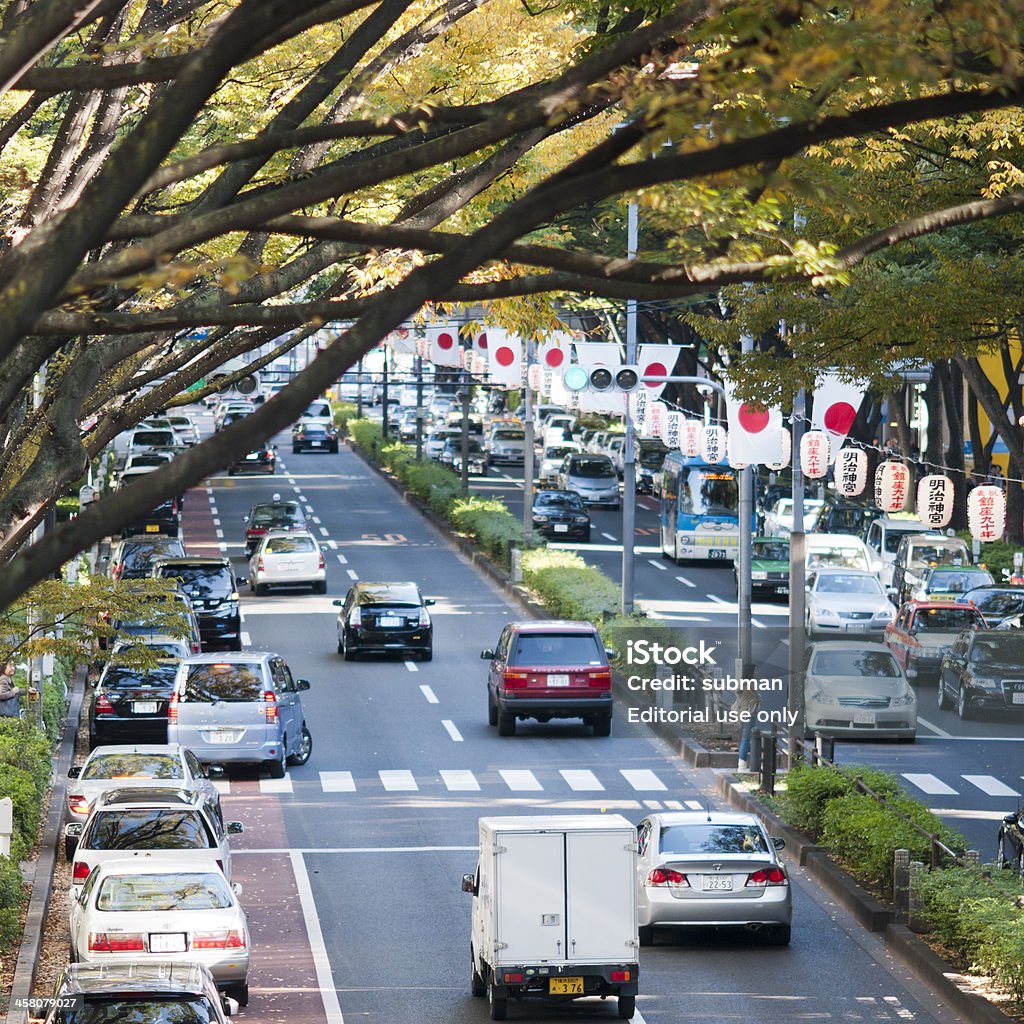 Omotesando street en Tokio decoradas - Foto de stock de Aire libre libre de derechos