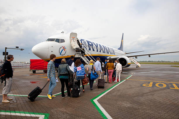 Boeing 737-800 belonging to the low-cost airline Ryanair