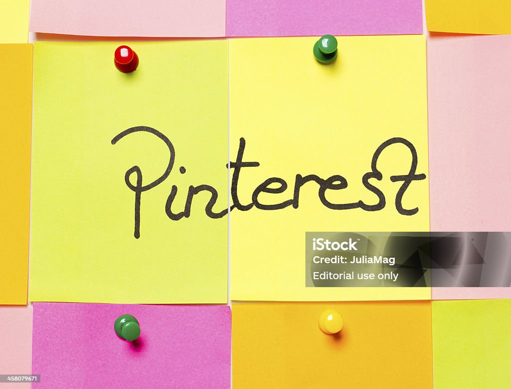 Pinterest - Lizenzfrei Abschicken Stock-Foto