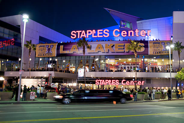 staples center nel centro di los angeles - nba foto e immagini stock