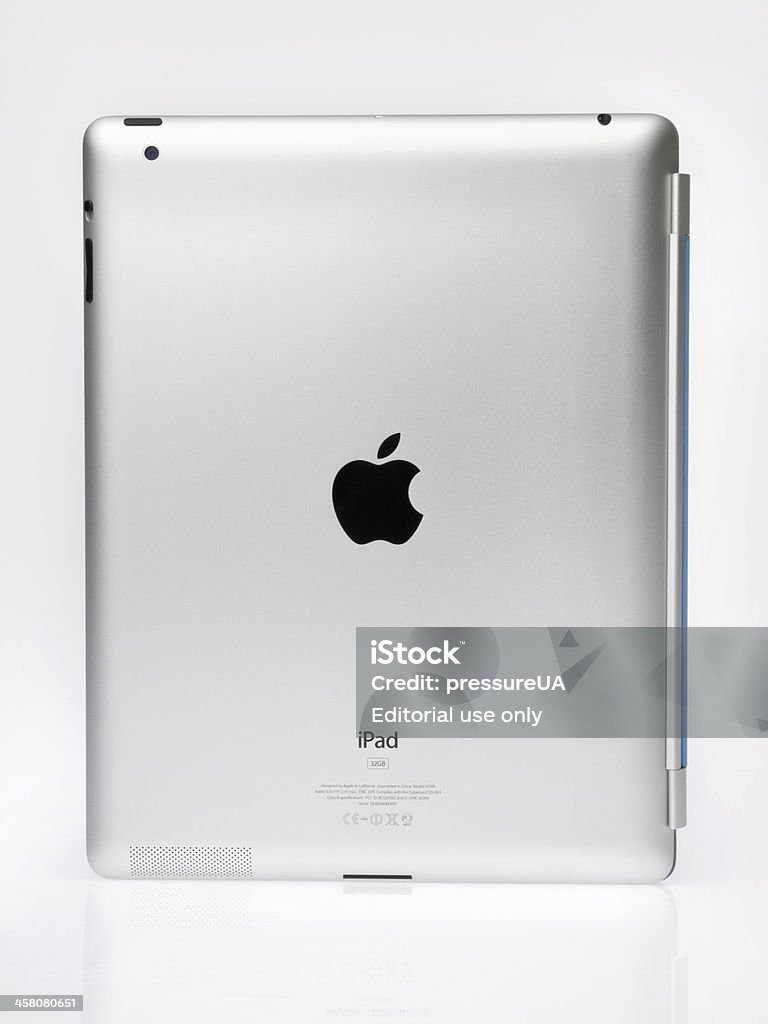 Apple Ipad2 Vista traseira - Foto de stock de Branco royalty-free