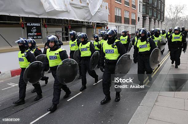 Riot Police In London Stock Photo - Download Image Now - Riot, UK, Accidents and Disasters