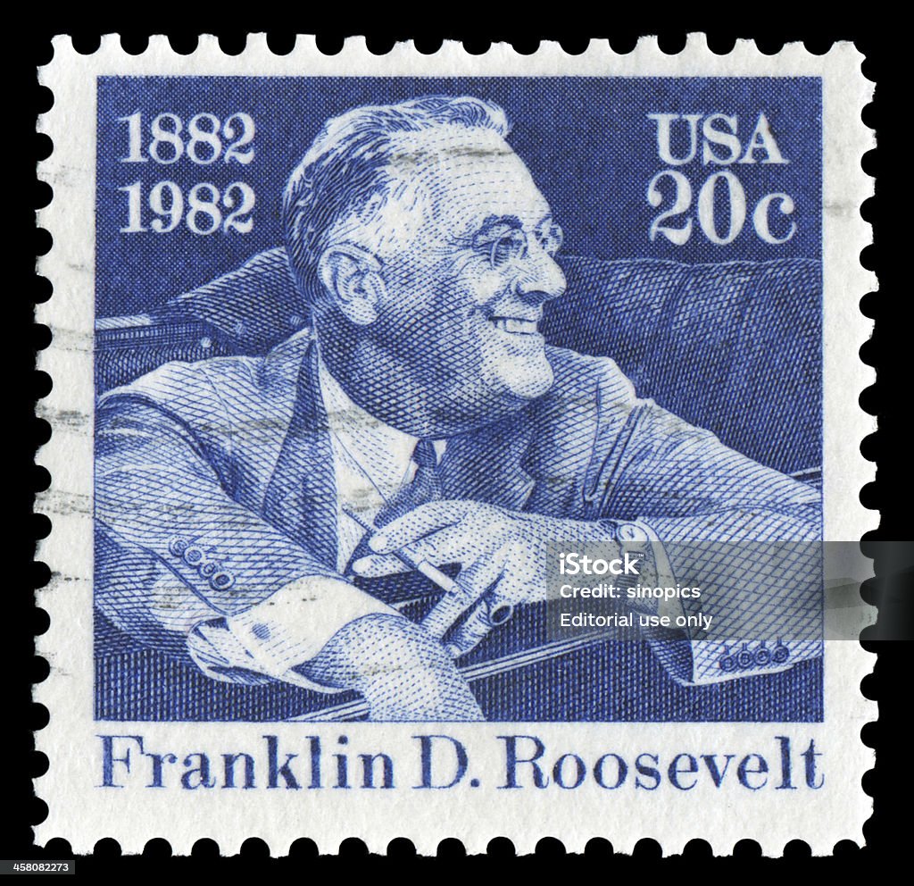 Franklin D. Roosevelt - Lizenzfrei Briefmarke Stock-Foto